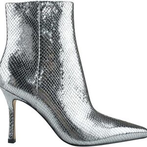 Marc Fisher Metallic Snakeskin Booties